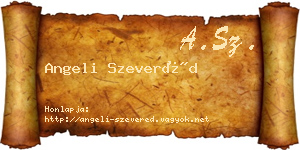 Angeli Szeveréd névjegykártya